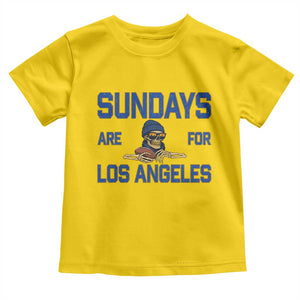 Sundays Are For Los Angeles Toddler T Shirt Skeleton Game Day Sports Fan