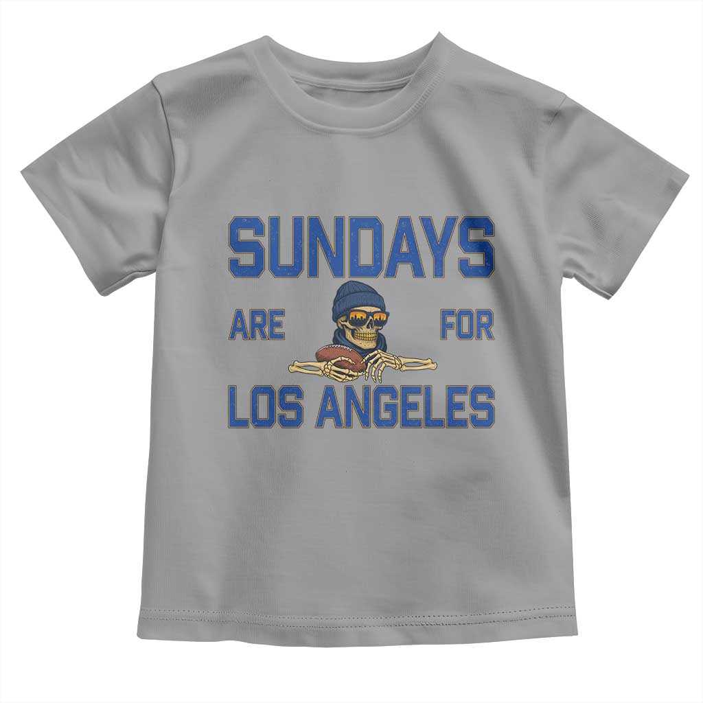Sundays Are For Los Angeles Toddler T Shirt Skeleton Game Day Sports Fan