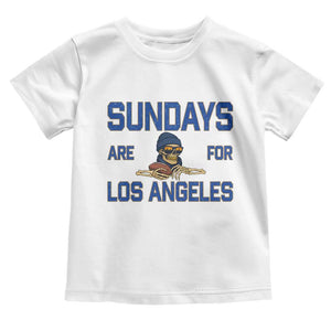 Sundays Are For Los Angeles Toddler T Shirt Skeleton Game Day Sports Fan