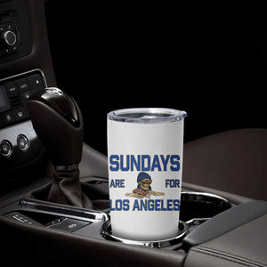 Sundays Are For Los Angeles Tumbler Cup Skeleton Game Day Sports Fan