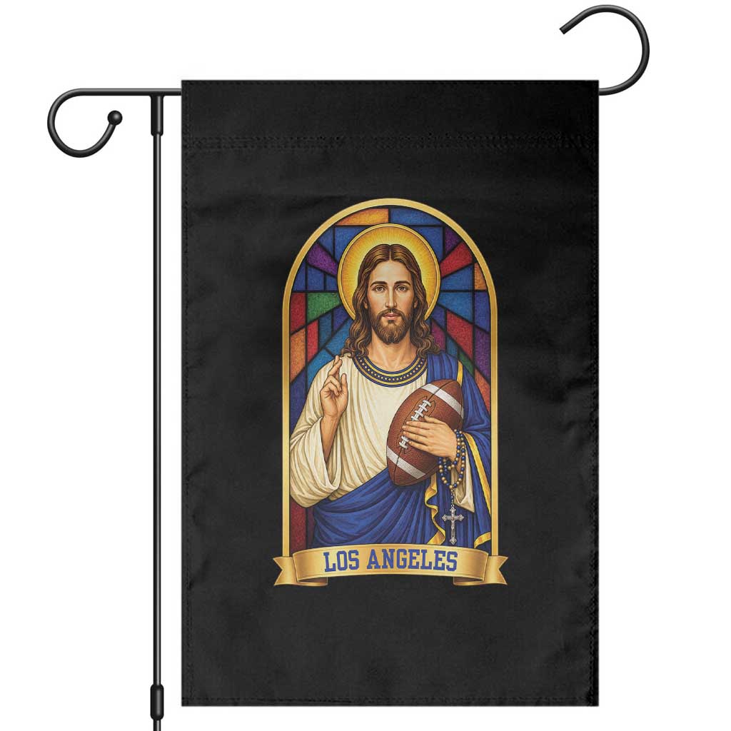 Los Angeles Jesus Game Day Faith Garden Flag Christian Sports Fan Pride TS12 Black Print Your Wear