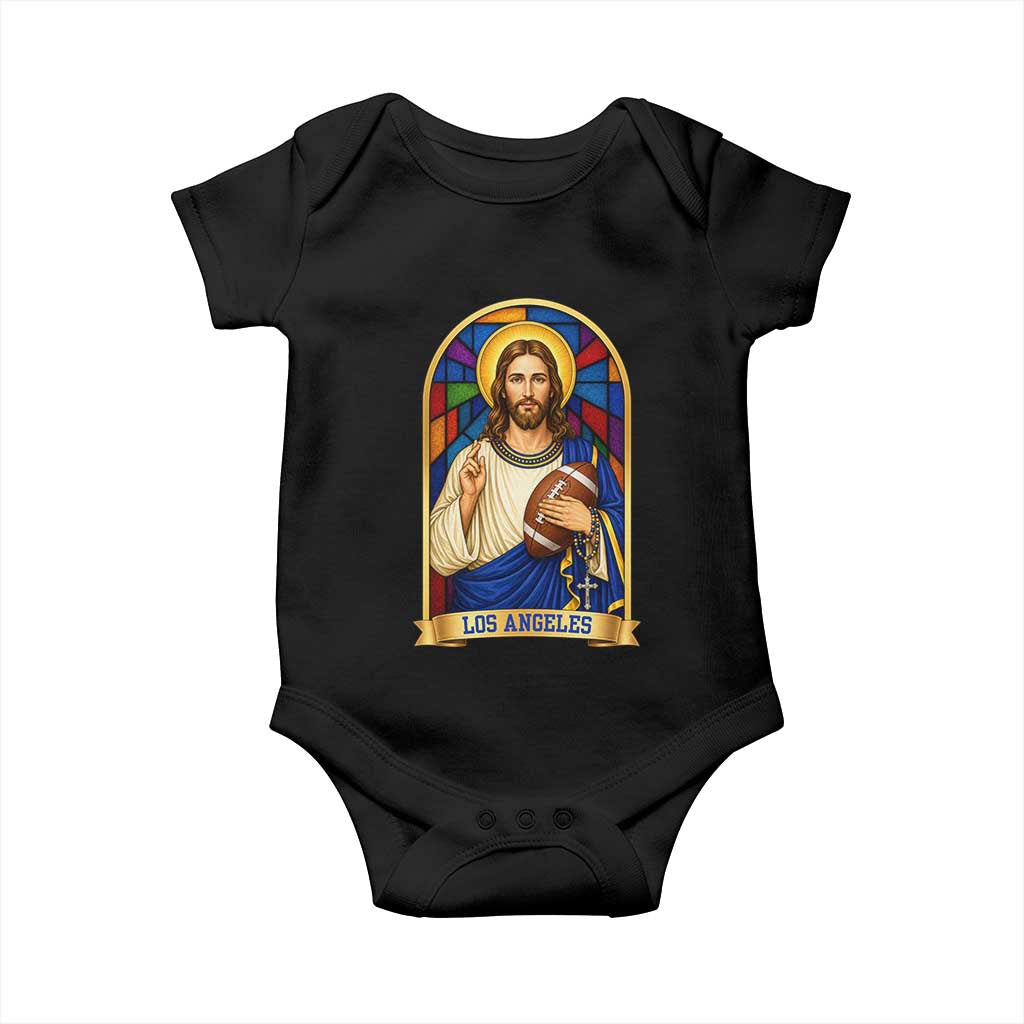 Los Angeles Jesus Game Day Faith Baby Onesie Christian Sports Fan Pride