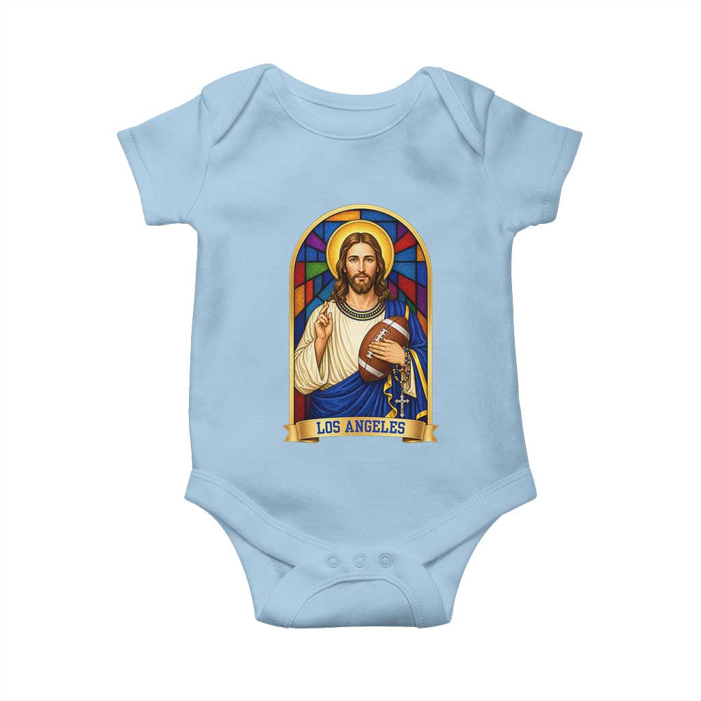 Los Angeles Jesus Game Day Faith Baby Onesie Christian Sports Fan Pride