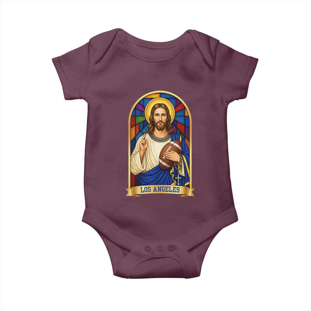 Los Angeles Jesus Game Day Faith Baby Onesie Christian Sports Fan Pride
