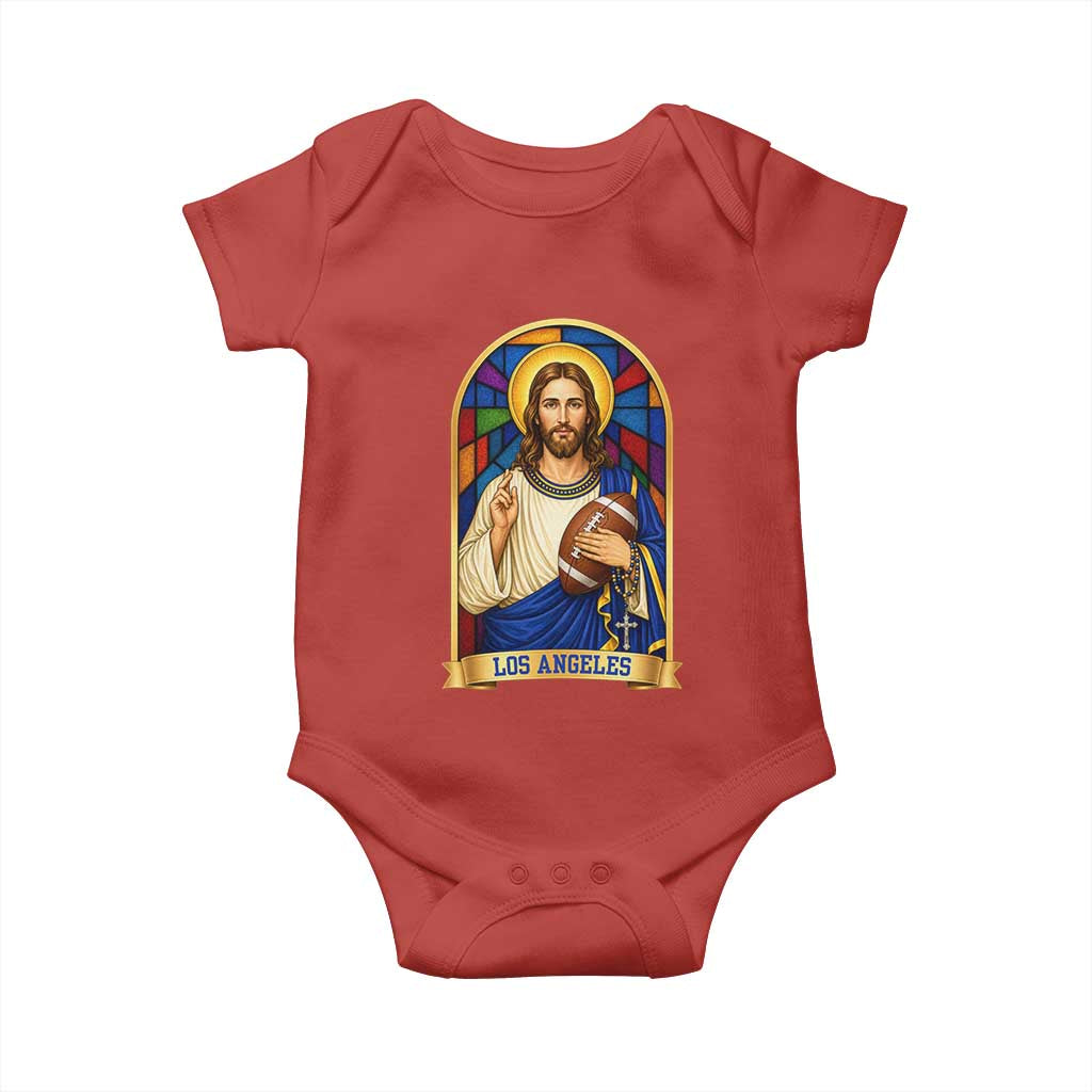 Los Angeles Jesus Game Day Faith Baby Onesie Christian Sports Fan Pride