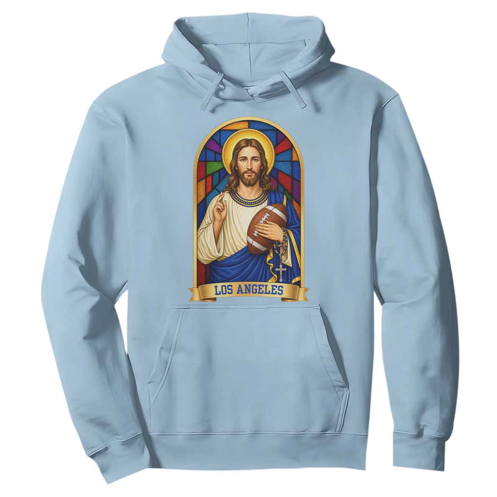 Los Angeles Jesus Game Day Faith Hoodie Christian Sports Fan Pride
