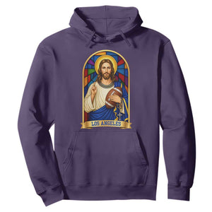 Los Angeles Jesus Game Day Faith Hoodie Christian Sports Fan Pride