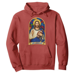 Los Angeles Jesus Game Day Faith Hoodie Christian Sports Fan Pride