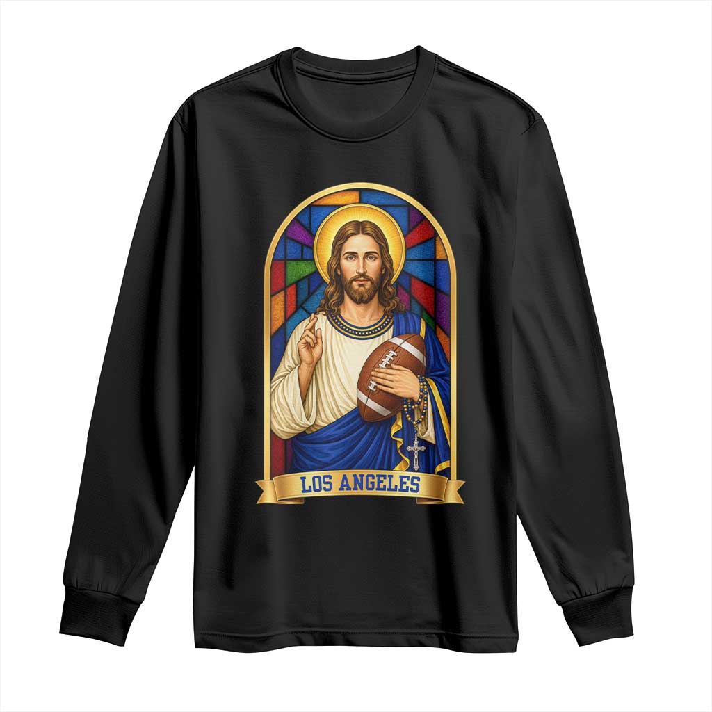 Los Angeles Jesus Game Day Faith Long Sleeve Shirt Christian Sports Fan Pride