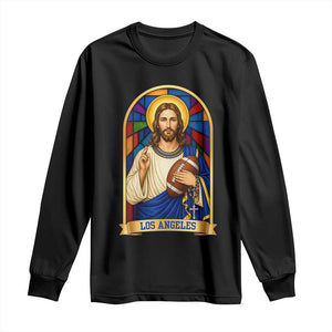 Los Angeles Jesus Game Day Faith Long Sleeve Shirt Christian Sports Fan Pride