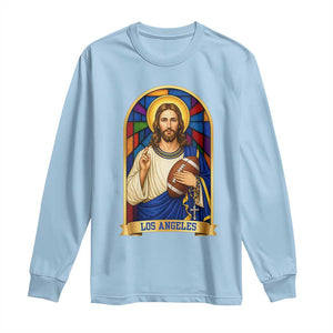 Los Angeles Jesus Game Day Faith Long Sleeve Shirt Christian Sports Fan Pride