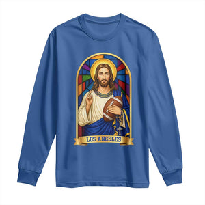Los Angeles Jesus Game Day Faith Long Sleeve Shirt Christian Sports Fan Pride