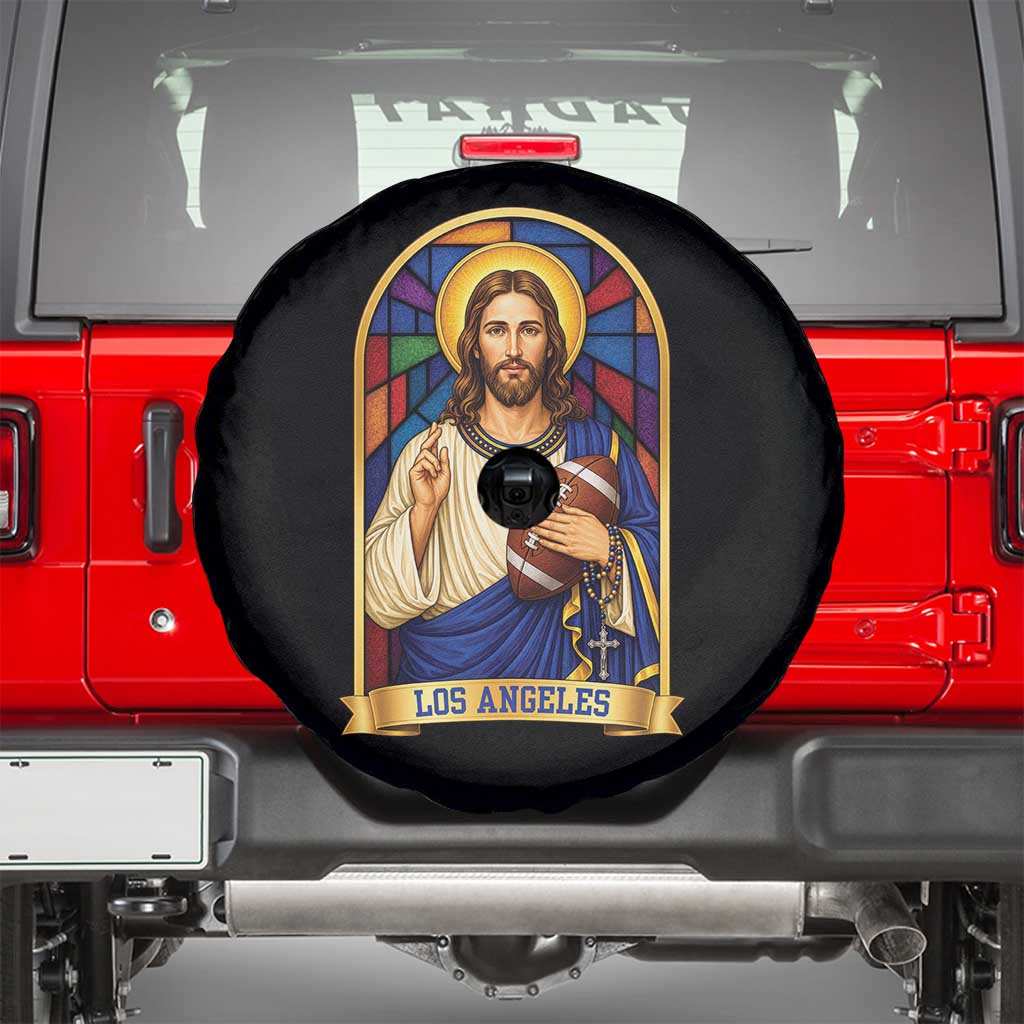 Los Angeles Jesus Game Day Faith Spare Tire Cover Christian Sports Fan Pride