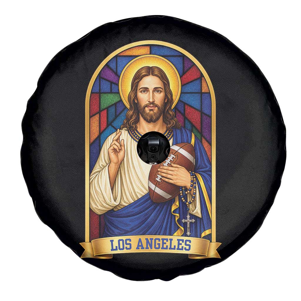 Los Angeles Jesus Game Day Faith Spare Tire Cover Christian Sports Fan Pride