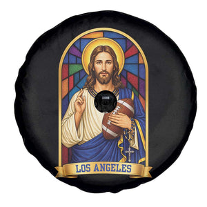 Los Angeles Jesus Game Day Faith Spare Tire Cover Christian Sports Fan Pride