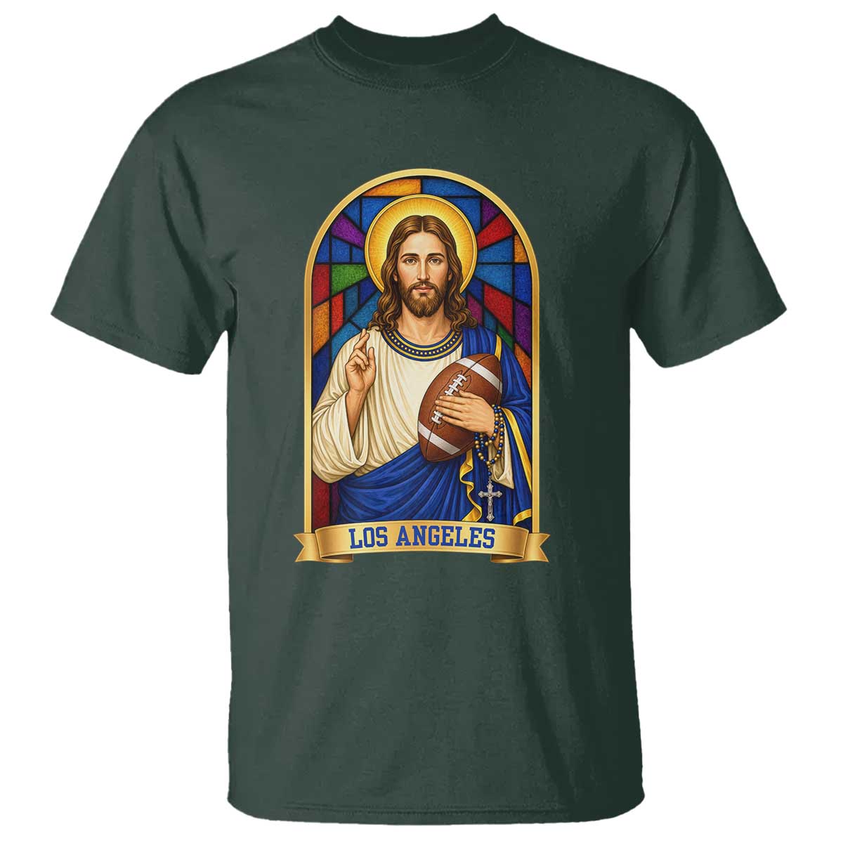 Los Angeles Jesus Game Day Faith T Shirt Christian Sports Fan Pride