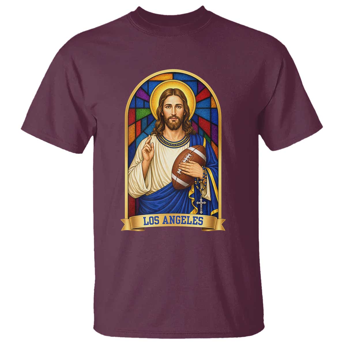 Los Angeles Jesus Game Day Faith T Shirt Christian Sports Fan Pride