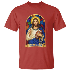 Los Angeles Jesus Game Day Faith T Shirt Christian Sports Fan Pride
