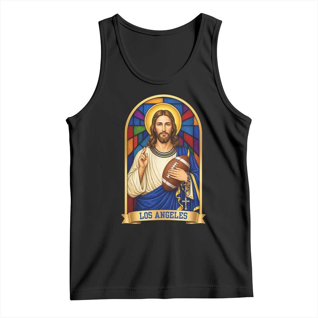 Los Angeles Jesus Game Day Faith Tank Top Christian Sports Fan Pride TS12 Black Print Your Wear