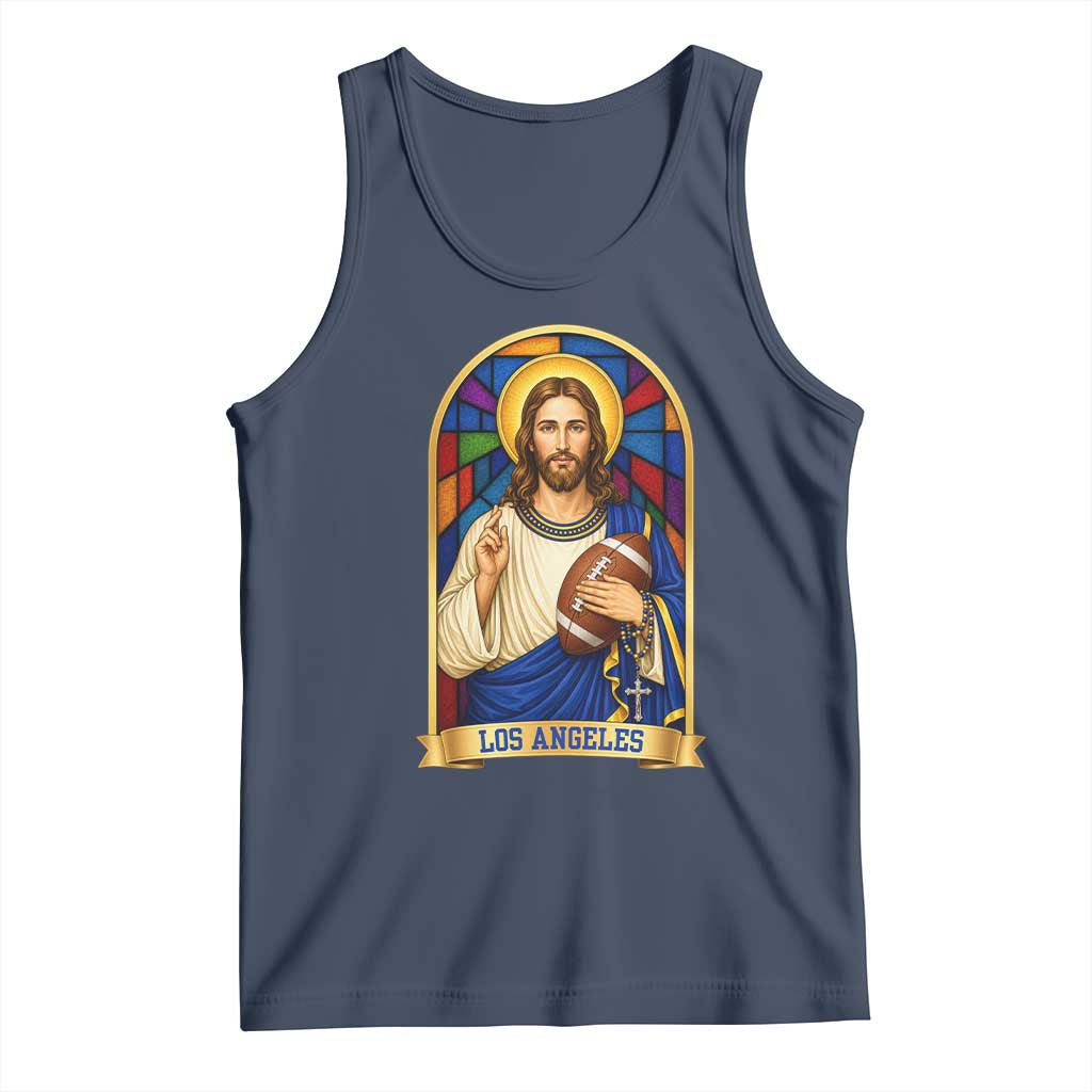 Los Angeles Jesus Game Day Faith Tank Top Christian Sports Fan Pride