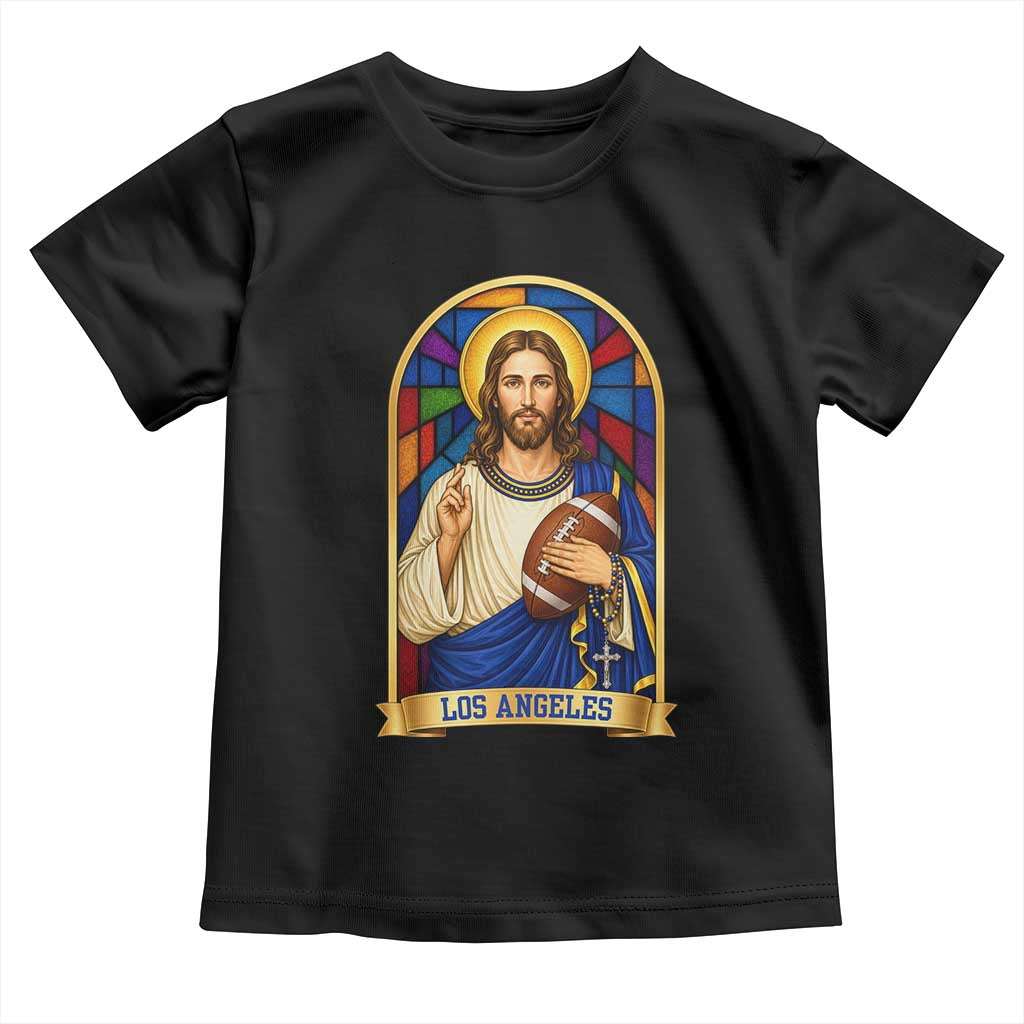 Los Angeles Jesus Game Day Faith Toddler T Shirt Christian Sports Fan Pride