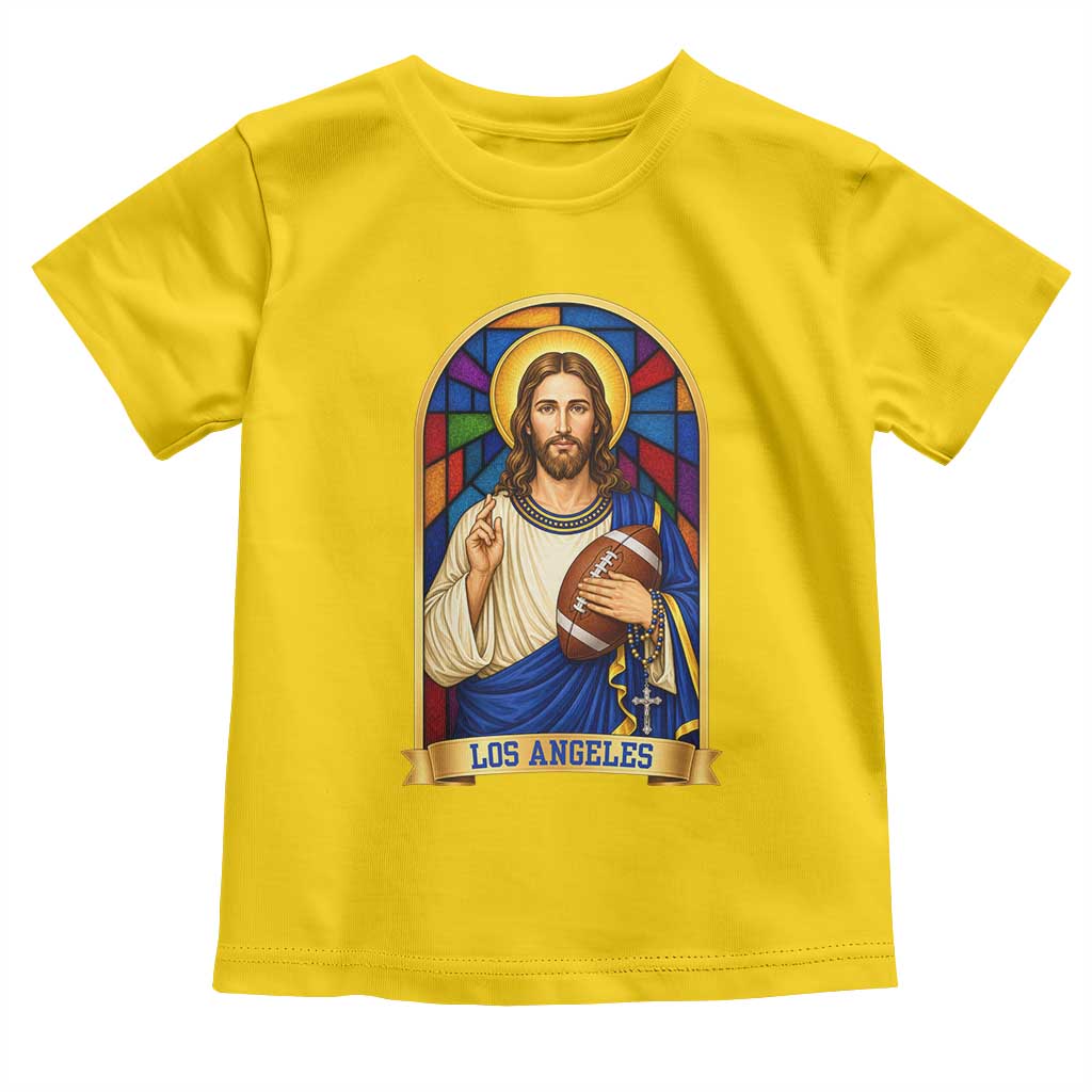 Los Angeles Jesus Game Day Faith Toddler T Shirt Christian Sports Fan Pride