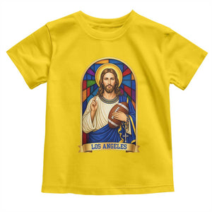 Los Angeles Jesus Game Day Faith Toddler T Shirt Christian Sports Fan Pride