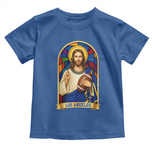 Los Angeles Jesus Game Day Faith Toddler T Shirt Christian Sports Fan Pride