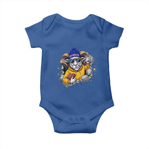 Los Angeles Sports Fan Gift Baby Onesie Angry Ram Face Cracked Wall