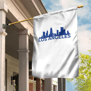 Vintage Los Angeles Skyline Ram Fan Garden Flag Football Lover Gift