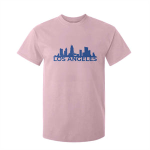Vintage Los Angeles Skyline Ram Fan T Shirt For Kid Football Lover Gift