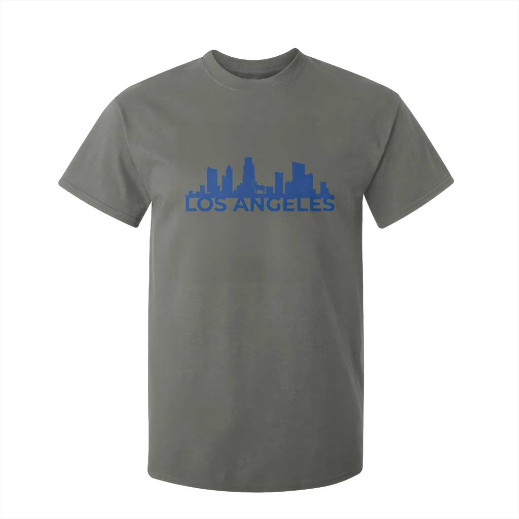 Vintage Los Angeles Skyline Ram Fan T Shirt For Kid Football Lover Gift