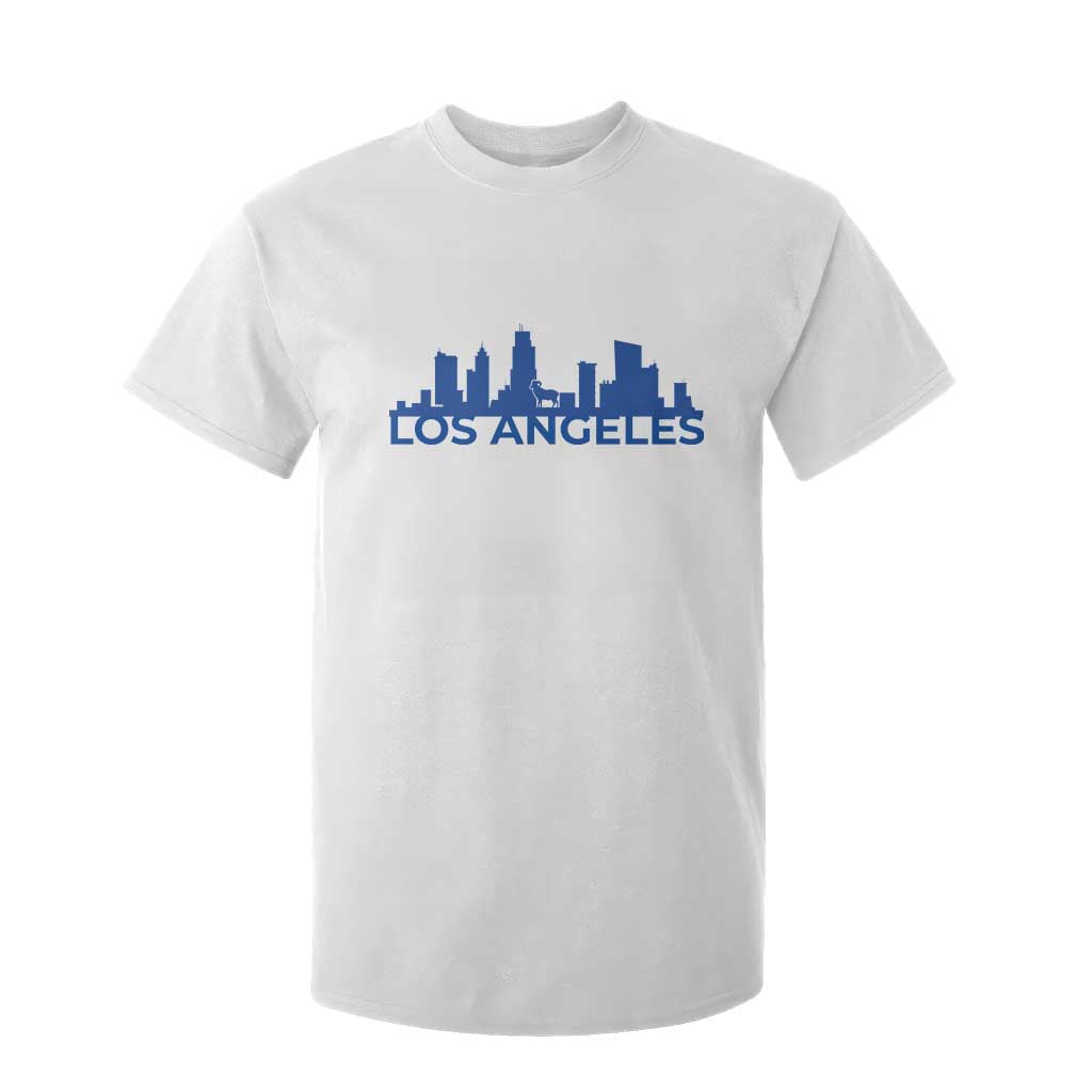 Vintage Los Angeles Skyline Ram Fan T Shirt For Kid Football Lover Gift TS12 White Print Your Wear