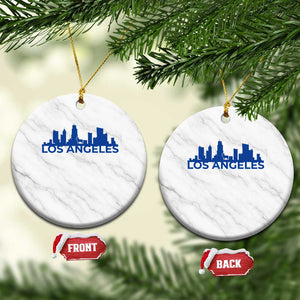 Vintage Los Angeles Skyline Ram Fan Ceramic Ornament Football Lover Gift