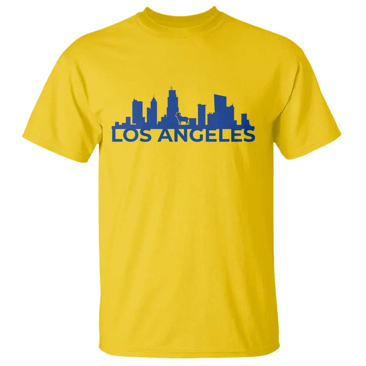 Vintage Los Angeles Skyline Ram Fan T Shirt Football Lover Gift