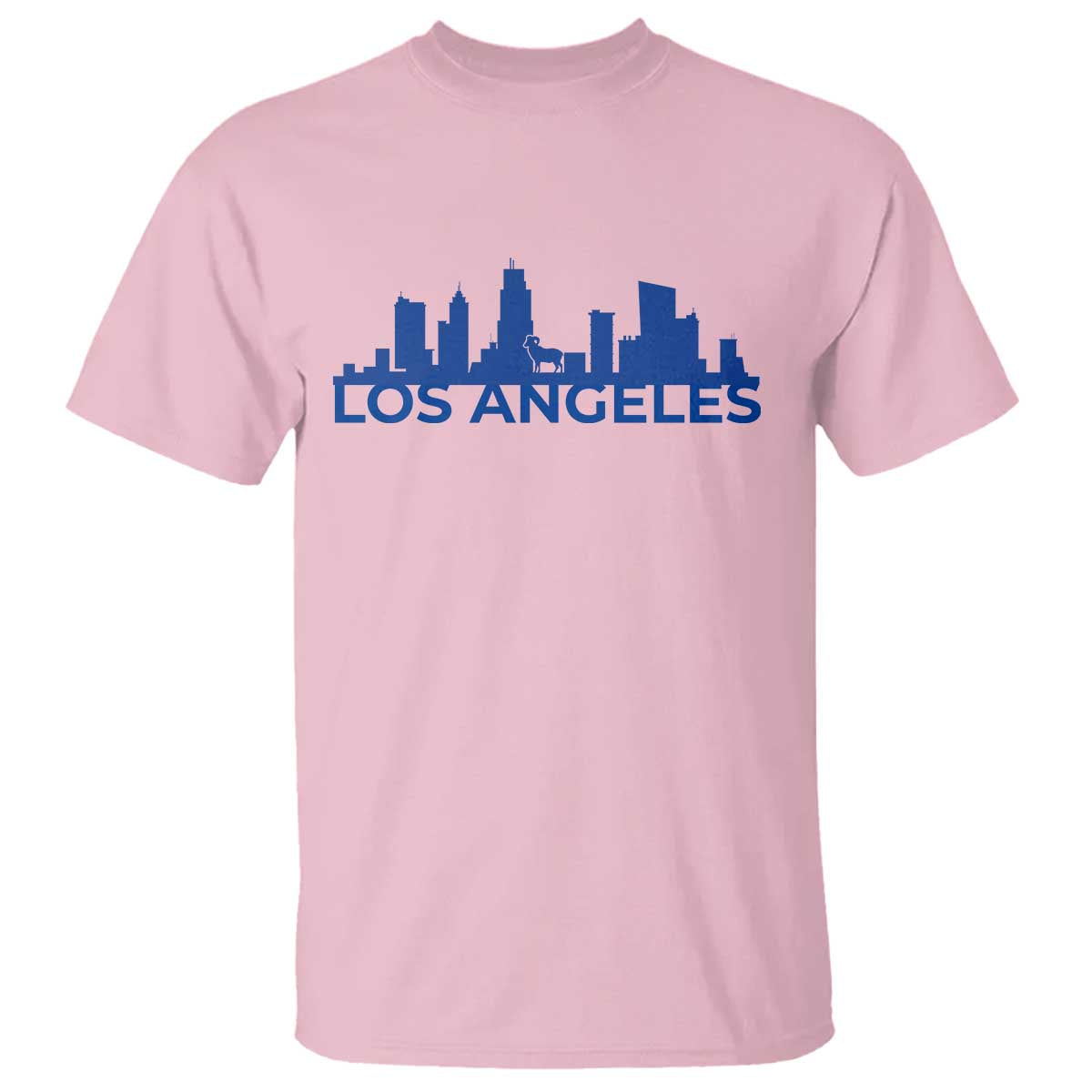 Vintage Los Angeles Skyline Ram Fan T Shirt Football Lover Gift