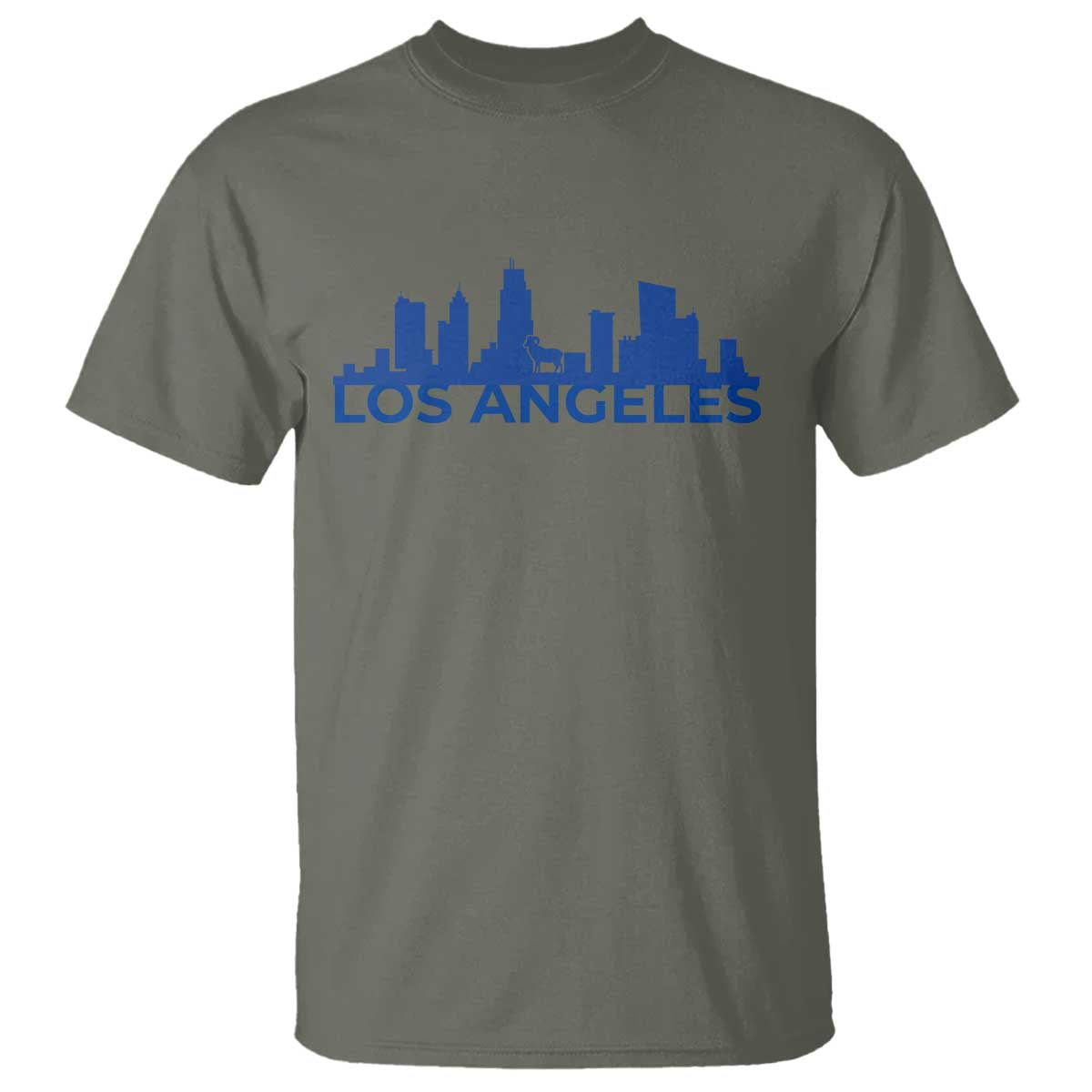 Vintage Los Angeles Skyline Ram Fan T Shirt Football Lover Gift