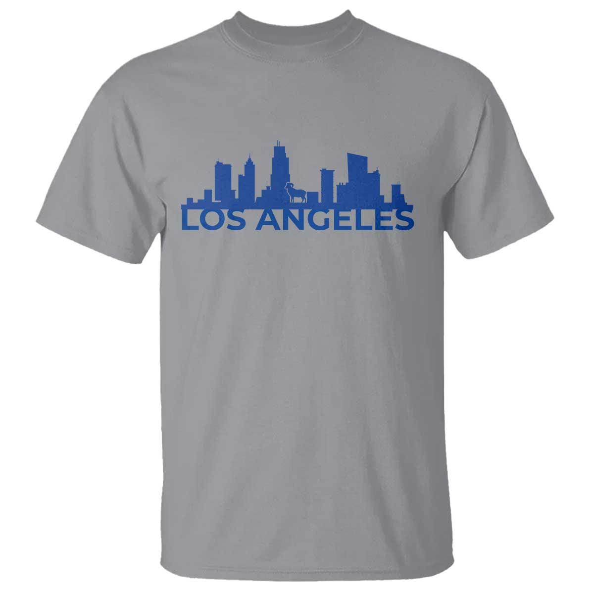 Vintage Los Angeles Skyline Ram Fan T Shirt Football Lover Gift