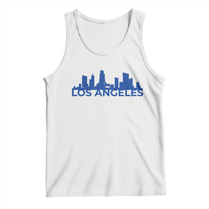 Vintage Los Angeles Skyline Ram Fan Tank Top Football Lover Gift