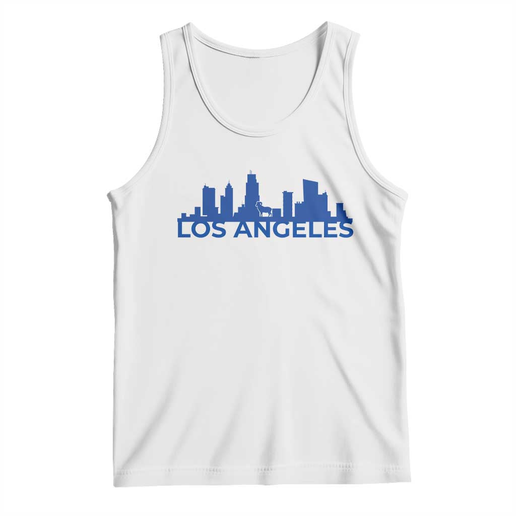 Vintage Los Angeles Skyline Ram Fan Tank Top Football Lover Gift TS12 White Print Your Wear