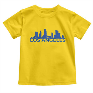 Vintage Los Angeles Skyline Ram Fan Toddler T Shirt Football Lover Gift