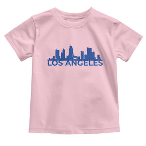 Vintage Los Angeles Skyline Ram Fan Toddler T Shirt Football Lover Gift