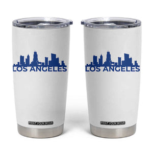 Vintage Los Angeles Skyline Ram Fan Tumbler Cup Football Lover Gift