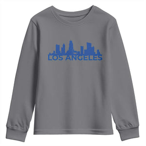 Vintage Los Angeles Skyline Ram Fan Youth Sweatshirt Football Lover Gift