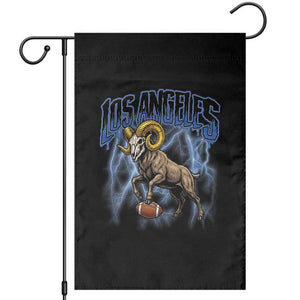 Gothic Lightning Ram Skull Garden Flag Game Day Sports Fan Gift