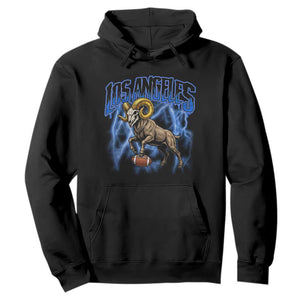 Gothic Lightning Ram Skull Hoodie Game Day Sports Fan Gift