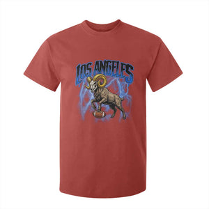 Gothic Lightning Ram Skull T Shirt For Kid Game Day Sports Fan Gift