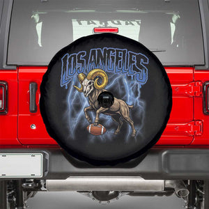 Gothic Lightning Ram Skull Spare Tire Cover Game Day Sports Fan Gift
