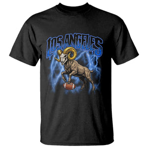 Gothic Lightning Ram Skull T Shirt Game Day Sports Fan Gift