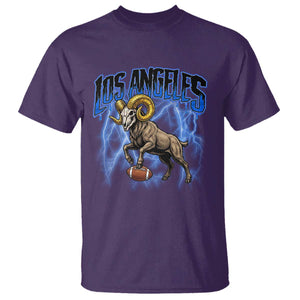 Gothic Lightning Ram Skull T Shirt Game Day Sports Fan Gift